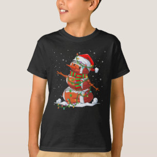 Weihnachtsfußball Snowman Kinder Fußball Weihnacht T-Shirt