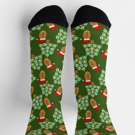 Weihnachtsfußball Socken (Oben)