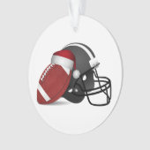 Weihnachtsfußball und Helm Ornament (Vorderseite)