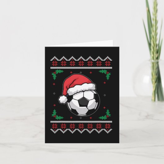 Weihnachtsfußball Weihnachten Weihnachten Weihnach Karte (Vorderseite)