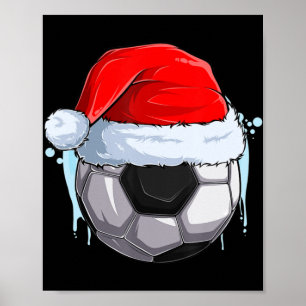Weihnachtsfußball Weihnachtsball Weihnachtsball in Poster