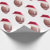 Weihnachtsfußball Weihnachtsfest Geschenkpapier (Ecke)