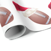 Weihnachtsfußball Weihnachtsfest Geschenkpapier (Rolleneckpunkt)