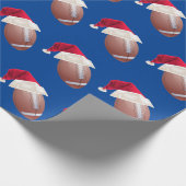 Weihnachtsfußball Weihnachtsfest Geschenkpapier (Ecke)