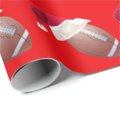 Weihnachtsfußball Weihnachtsfest Geschenkpapier (Rolleneckpunkt)