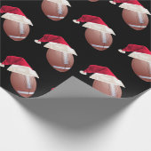 Weihnachtsfußball Weihnachtsfest Geschenkpapier (Ecke)