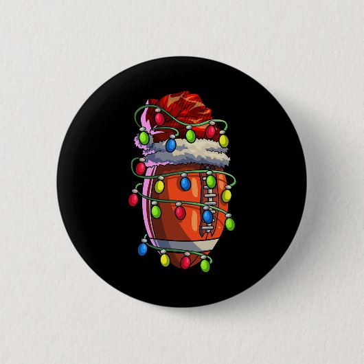 Weihnachtsfußball WeihnachtsLICHT Fußball Button (Vorderseite)