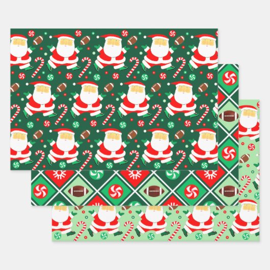Weihnachtsfußball-Wrapping Paper Sheets Geschenkpapier Set (Set)