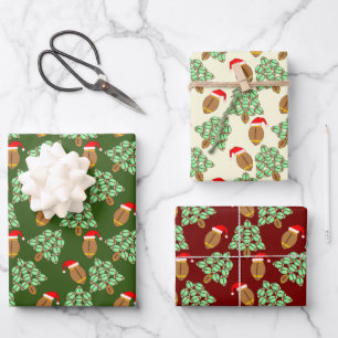 Weihnachtsfußball-Wrapping Paper Sheets Geschenkpapier Set