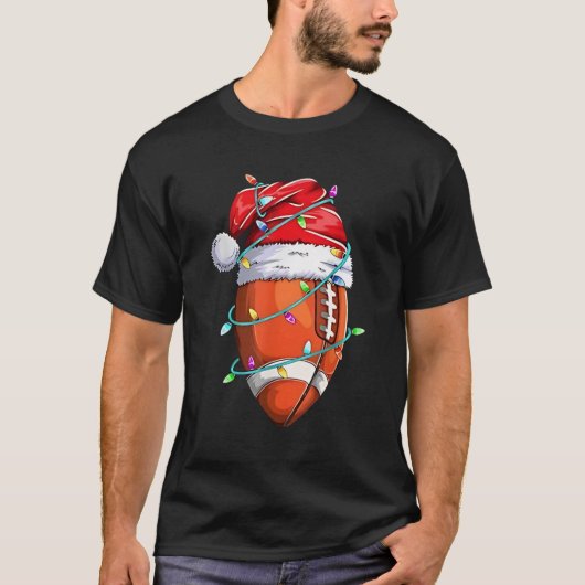 Weihnachtsfußballspieler T-Shirt (Vorderseite)