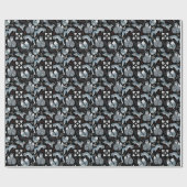 Weihnachtsfusstiermuster Geschenkpapier (Flach)