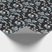 Weihnachtsfusstiermuster Geschenkpapier (Ecke)