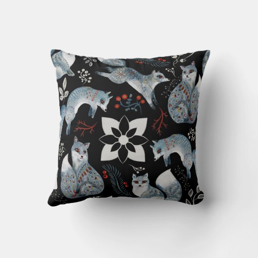 Weihnachtsfusstiermuster Kissen (Rückseite)