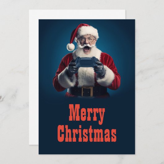 WeihnachtsGamer Feiertagskarte (Vorne/Hinten)