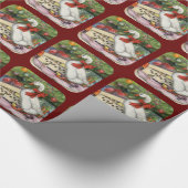 Weihnachtsgans Geschenkpapier (Ecke)