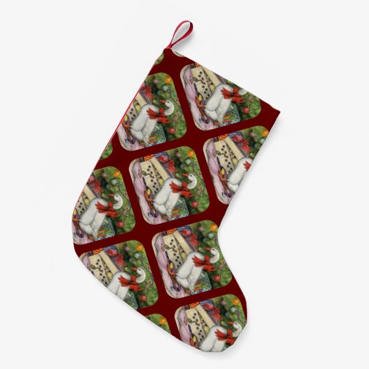 Weihnachtsgans Kleiner Weihnachtsstrumpf (Vorderansicht (hängend))