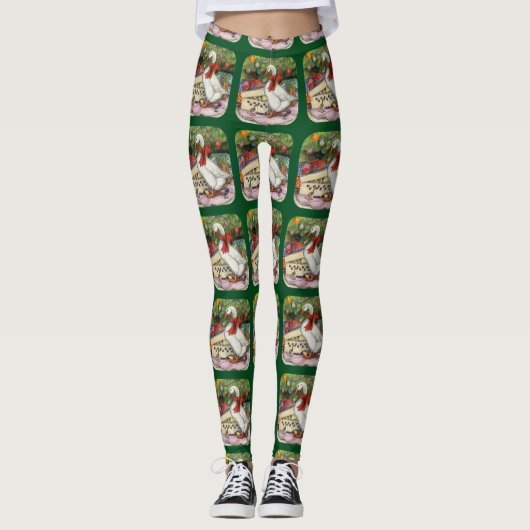 Weihnachtsgans Leggings (Vorderseite)