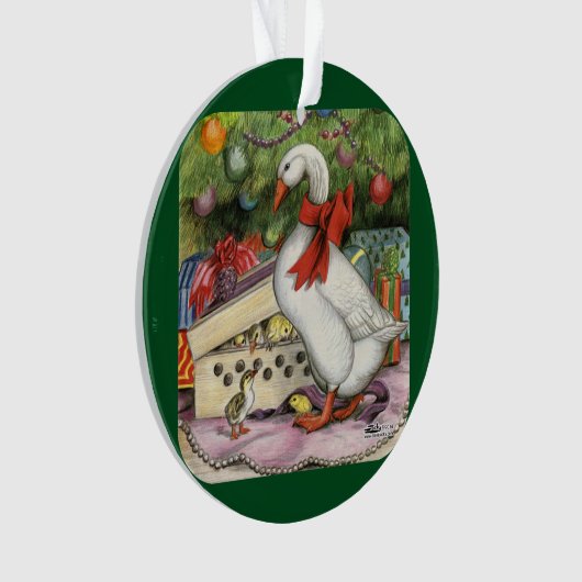 Weihnachtsgans Ornament (Vorderseite)