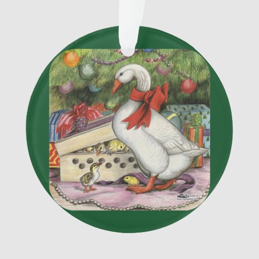 Weihnachtsgans Ornament (Vorderseite)