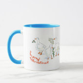 Weihnachtsgans-Ringer-Tasse Tasse (Links)