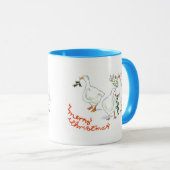 Weihnachtsgans-Ringer-Tasse Tasse (VorderseiteRechts)
