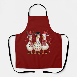 Weihnachtsgans Santa Dumm Cute Schneemann Xmas Schürze