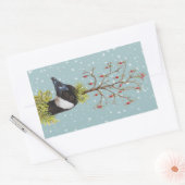 Weihnachtsgänseaufkleber Rechteckiger Aufkleber (Umschlag)