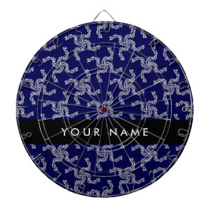Weihnachtsgarland, Blau, Ihr Name, Personalisieren Dartscheibe