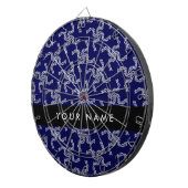 Weihnachtsgarland, Blau, Ihr Name, Personalisieren Dartscheibe (Vorderseite rechts)