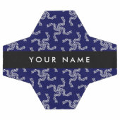 Weihnachtsgarland, Blau, Ihr Name, Personalisieren Fußball (Flach)