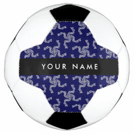 Weihnachtsgarland, Blau, Ihr Name, Personalisieren Fußball