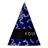 Weihnachtsgarland, Blau, Ihr Name, Personalisieren Partyhütchen (Links)