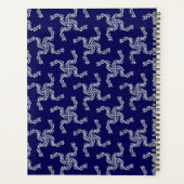 Weihnachtsgarland, Blau, Ihr Name, Personalisieren Planer (Rückseite)