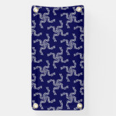 Weihnachtsgarland Blau, Weihnachtsdekoration, Weih Banner (Vertikal)