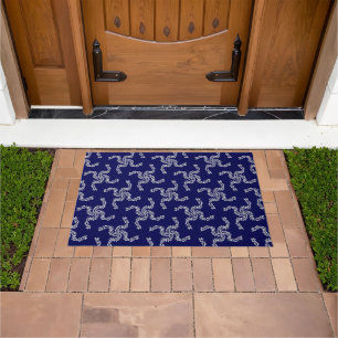 Weihnachtsgarland Blau, Weihnachtsdekoration, Weih Fußmatte