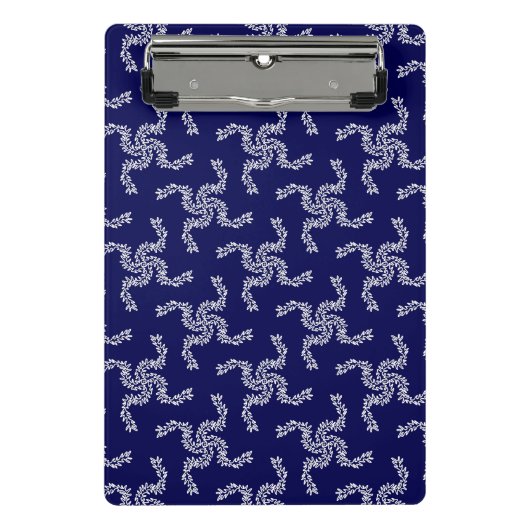 Weihnachtsgarland Blau, Weihnachtsdekoration, Weih Mini Klemmbrett (Vorderseite)