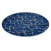 Weihnachtsgarland: Festliche nahtlose Muster Schneidebrett (Ecke)