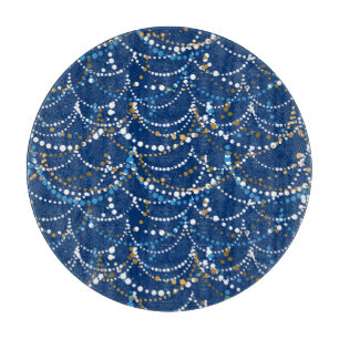 Weihnachtsgarland: Festliche nahtlose Muster Schneidebrett