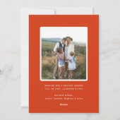 Weihnachtsgarland-Foto Feiertagskarte (Rückseite)