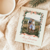 Weihnachtsgarland-Foto Feiertagskarte