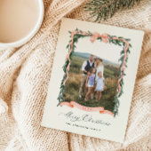 Weihnachtsgarland-Foto Feiertagskarte