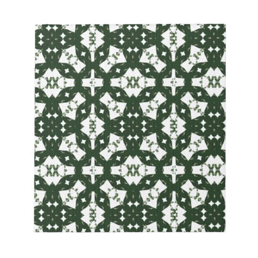 Weihnachtsgarland Green Notizblock (Vorderseite)