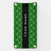 Weihnachtsgarland, Grün, Ihr Name, Personalisieren Banner (Vertikal)