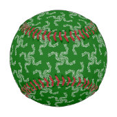 Weihnachtsgarland, Grün, Ihr Name, Personalisieren Baseball (Vorderseite)