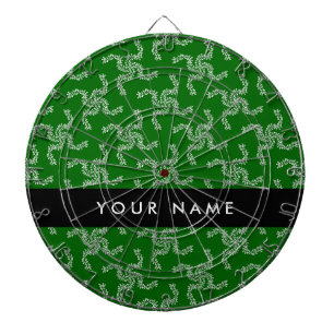 Weihnachtsgarland, Grün, Ihr Name, Personalisieren Dartscheibe