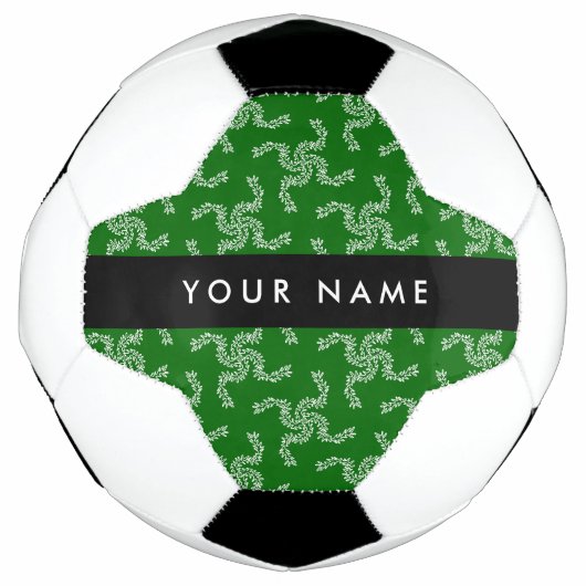 Weihnachtsgarland, Grün, Ihr Name, Personalisieren Fußball (Vorderseite)