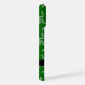 Weihnachtsgarland, Grün, Ihr Name, Personalisieren iPhone Hülle (Rechte Seite)