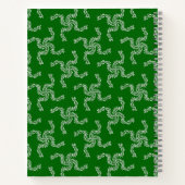 Weihnachtsgarland, Grün, Ihr Name, Personalisieren Notizblock (Rückseite)