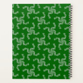 Weihnachtsgarland, Grün, Ihr Name, Personalisieren Planer (Rückseite)