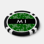 Weihnachtsgarland, Grün, Ihr Name, Personalisieren Pokerchips (Einzeln)